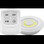 Светодиодный светильник-кнопка (3шт в блистере+пульт) 1LED 3W (3*AAA в комплект не входят),  90*22мм, белый, FN1207
