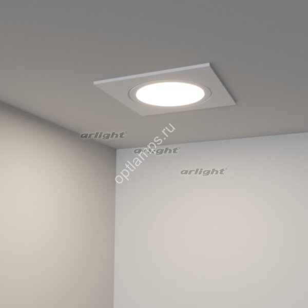 Светодиодный светильник LTM-S60x60WH-Frost 3W White 110deg (ARL, IP40 Металл, 3 года)