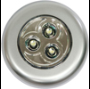 Светильник-ночник 3LED 0.18W (3*AAA в комплект не входят), IP40, 70×70×25mm, серебряный, FN1203