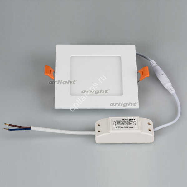 Светильник DL-120x120M-9W White (ARL, IP40 Металл, 3 года)