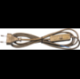 Сетевой шнур с выключателем, 230V 1.9м золото, KF-HK-1