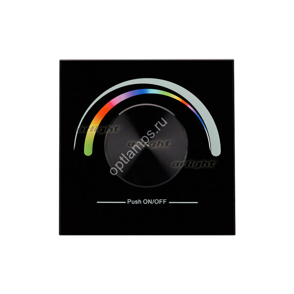Панель Rotary SR-2836-RGB Black (3V,RGB,1зона) (ARL, IP20 Пластик, 3 года)