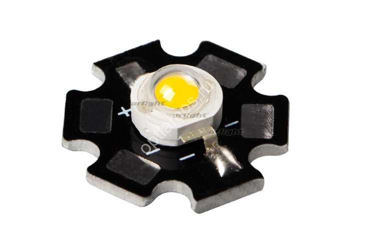 Мощный светодиод 1w Star (100lm, warm White). ARPL-Star-3w-bcx45 warm White. Светодиод ARPL-3w-bcx45. Мощный светодиод ARPL- Star-3w-bcx45warm White