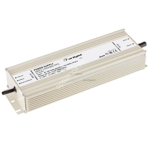 Блок питания ARPV-LG24300-PFC (24V, 12.5A, 300W) (Arlight, IP67 Металл, 5 лет)