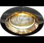 Светильник потолочный встраиваемый, MR16 G5.3 черный металлик-золото, DL2009