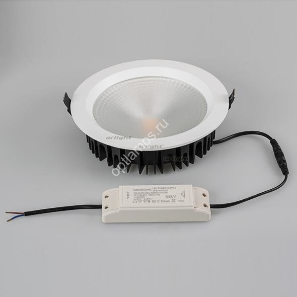Светодиодный светильник LTD-220WH-FROST-30W Warm White 110deg (Arlight, IP44 Металл, 3 года)