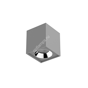 Св-к DL-02 Cube накл 12W 4000K 35° 100*110мм серый RAL7045