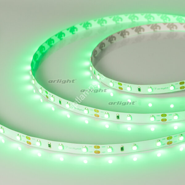 Лента RT 2-5000 12V Green (3528, 300 LED, LUX) (ARL, 4.8 Вт/м, IP20)