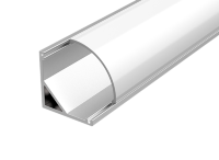 Алюм. профиль для LED ленты с рас.-м опал угловой 2000х16х16 мм (макс. ширина ленты 10 мм)
