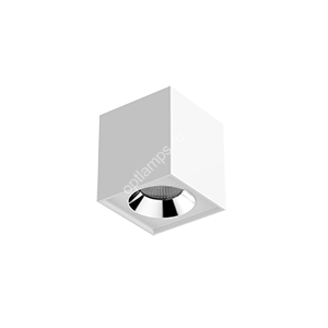 Св-к DL-02 Cube накл 12W 4000K 35° 100*110мм белый RAL9010