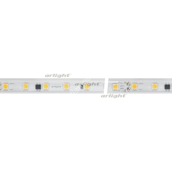 Лента ARL-50000PV-5060-54-230V White6000 (15mm, 8W, IP65) (ARL, 8 Вт/м, IP65)