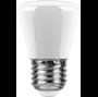Лампа светодиодная,  (1W) 230V E27 6400K, LB-372