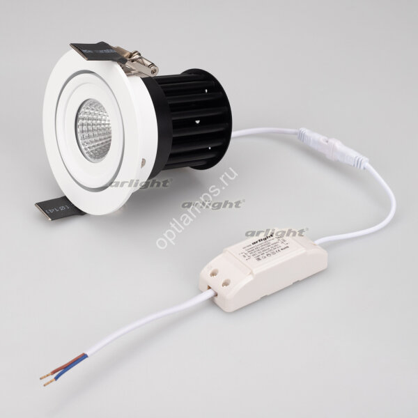 Светодиодный светильник LTD-95WH 9W Day White 45deg (ARL, IP40 Металл, 3 года)