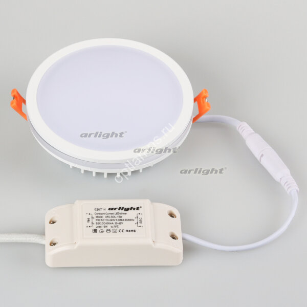 Светодиодная панель LTD-115SOL-15W White (ARL, IP44 Пластик, 3 года)