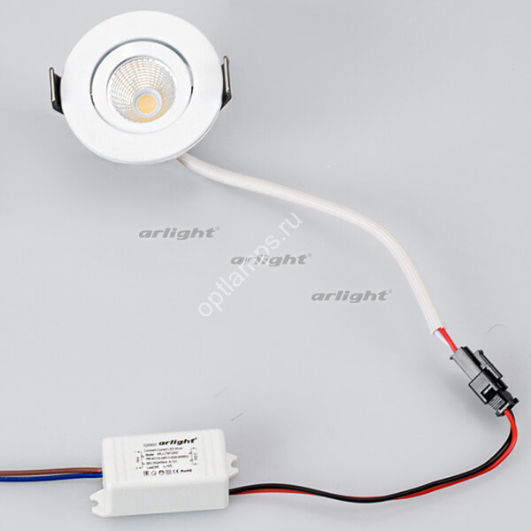 Светодиодный светильник LTM-R50WH 5W White 25deg (ARL, IP40 Металл, 3 года)