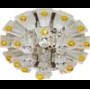 Светильник потолочный JCD9 Max35W G9  прозрачный-матовый -желтый, прозрачный, 1560