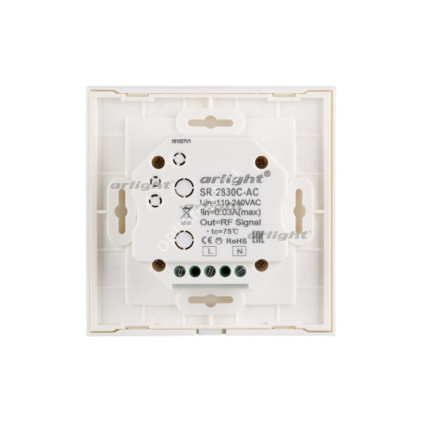 Панель Sens SR-2830C-AC-RF-IN White (220V,RGB+CCT,4зоны) (ARL, IP20 Пластик, 3 года)