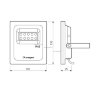 Светодиодный прожектор AR-FLG-FLAT-ARCHITECT-10W-220V White 50x70 deg