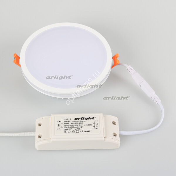 Светодиодная панель LTD-135SOL-20W Day White (ARL, IP44 Пластик, 3 года)