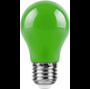 Лампа светодиодная,  (3W) 230V E27 зеленый, LB-375