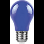 Лампа светодиодная,  (3W) 230V E27 синий, LB-375