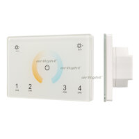 Панель Sens SMART-P81-MIX White (230V, 4 зоны, 2.4G) (ARL, IP20 Пластик, 5 лет)