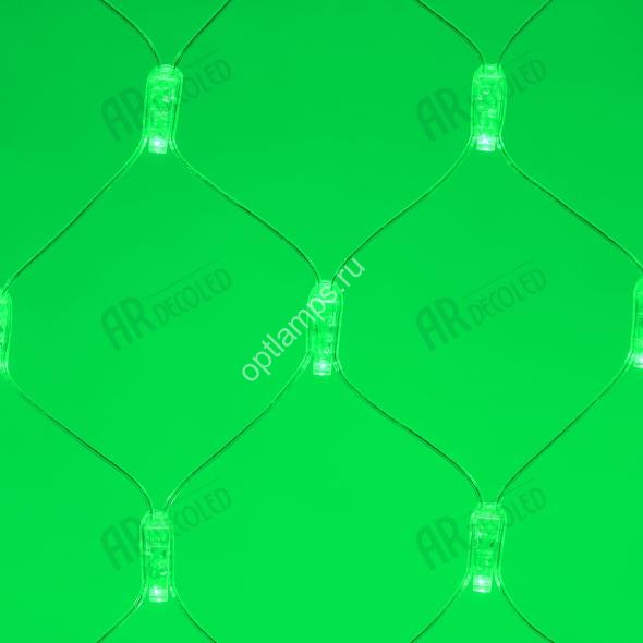 Светодиодная гирлянда ARD-NETLIGHT-CLASSIC-2000x1500-CLEAR-288LED Green (230V, 18W) (Ardecoled, IP65)