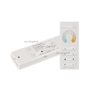 Контроллер SR-2839MIX White (12-24V, 2x5A, ПДУ) (ARL, IP20 Пластик, 1 год)