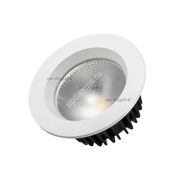 Светодиодный светильник LTD-105WH-FROST-9W White 110deg (ARL, IP44 Металл, 3 года)