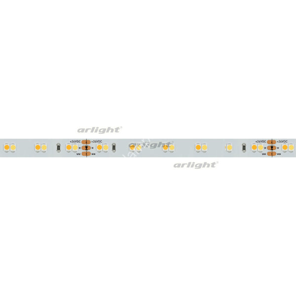 Лента RT 6-5000 24V White-MIX 2x (3528, 120 LED/m, LUX) (ARL, 9.6 Вт/м, IP20)