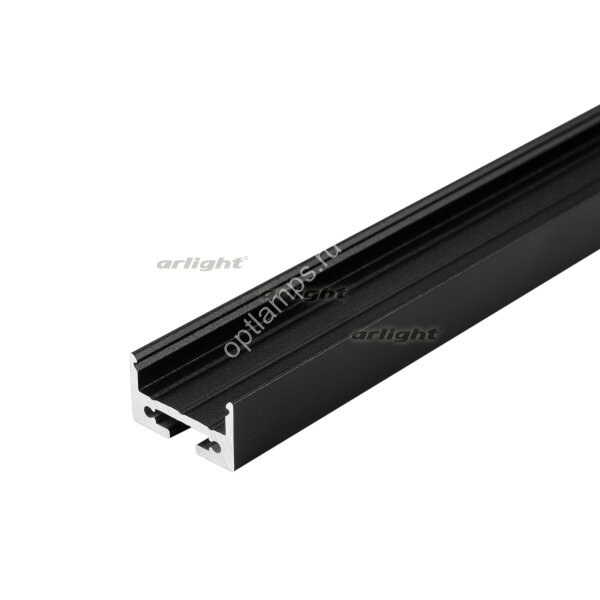 Профиль с экраном SL-LINE-2011M-2500 BLACK+OPAL SQUARE (ARL, Алюминий)
