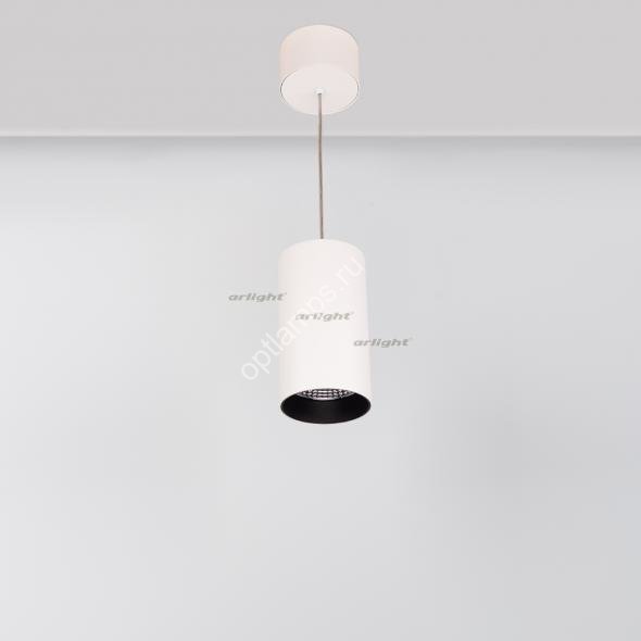 Светильник подвесной SP-POLO-R85-2-15W Warm White 40deg (White, Black Ring) (Arlight, IP20 Металл, 3 года)