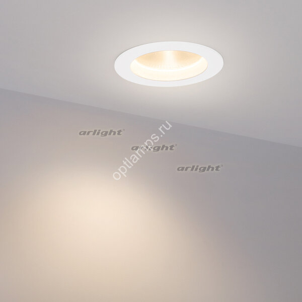 Светодиодный светильник LTD-145WH-FROST-16W White 110deg (ARL, IP44 Металл, 3 года)