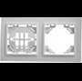 Рамка двухместная горизонтальная, серия Эрна, белая PFR00-9002-01
