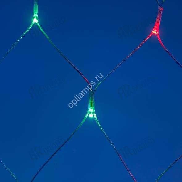 Светодиодная гирлянда ARD-NETLIGHT-HOME-1500x1500-CLEAR-150LED RGB (230V, 12W) (Ardecoled, IP20)