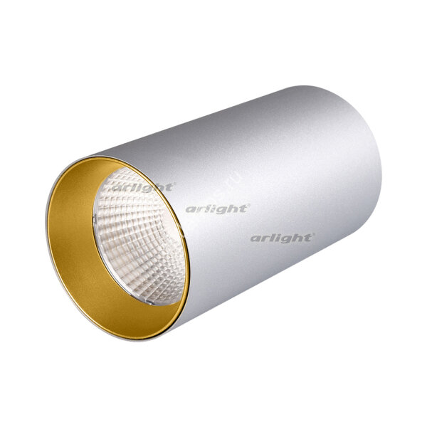 Светильник накладной SP-POLO-R85-1-15W Day White 40deg (Silver, Gold Ring) (ARL, IP20 Металл, 3 года)
