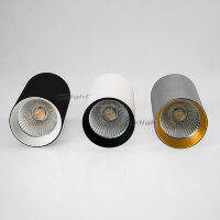 Светильник накладной SP-POLO-R85-1-15W Day White 40deg (Silver, Black Ring) (ARL, IP20 Металл, 3 года)
