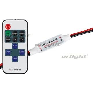 Диммер LN-RF11B-MINI-Wires(12-24V,72-144W,ПДУ11кн) (Arlight, IP20 Пластик, 1 год)