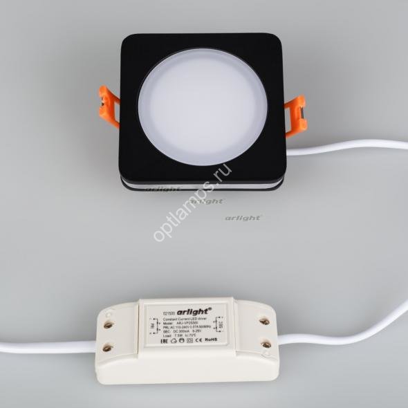 Светодиодная панель LTD-80x80SOL-BK-5W Day White (Arlight, IP44 Пластик, 3 года)