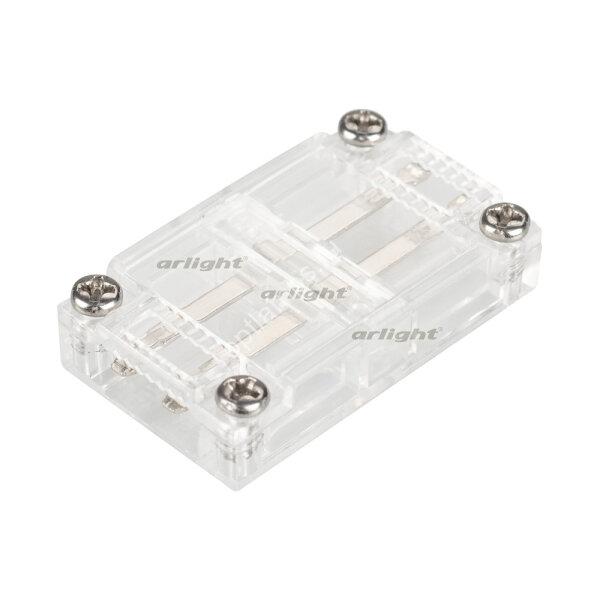 Коннектор прямой для ленты ARL-50000PV (15.5x6mm) прозрачный (ARL, Пластик)