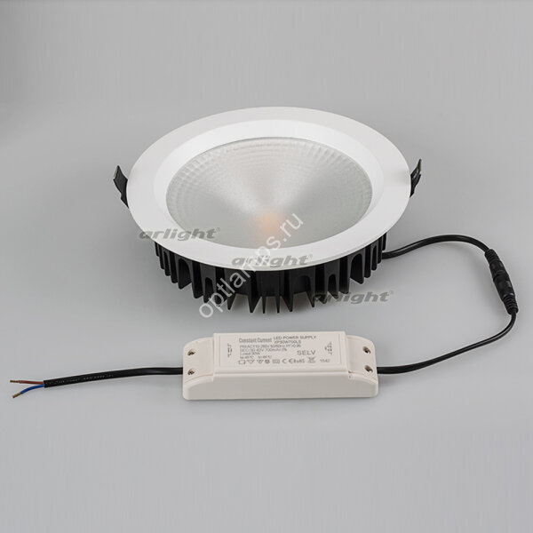Светодиодный светильник LTD-220WH-FROST-30W White 110deg (ARL, IP44 Металл, 3 года)
