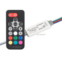 Контроллер ARL-FINE-RGB Black (5-24V, 3x2A, RF ПДУ 18кн) (ARL, IP20 Пластик, 1 год)