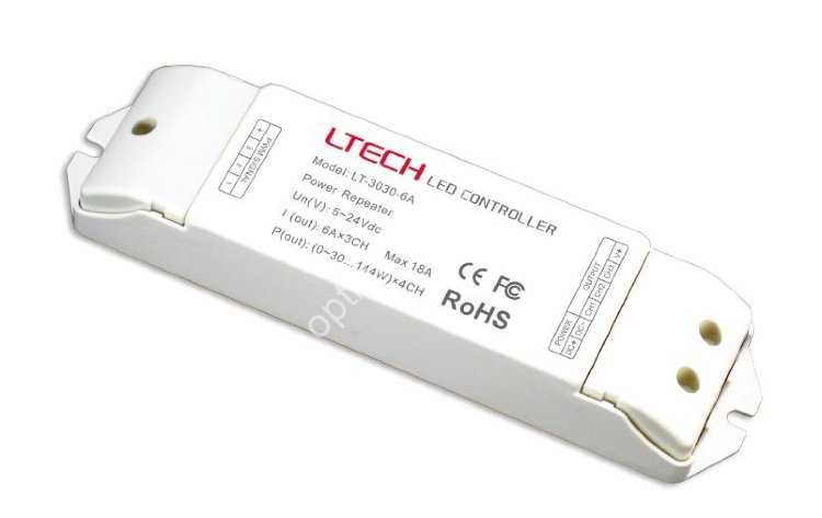 Усилитель для светодиодной ленты RGB Varton 5-24 VDC IP20 175х44х30 мм (LTECH)