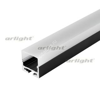 Профиль с экраном SL-LINE-2011M-2500 BLACK+OPAL SQUARE (Arlight, Алюминий)