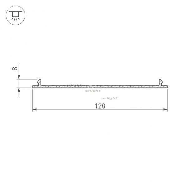 Профиль-верх TOP-LINIA140-С-2000 ANOD