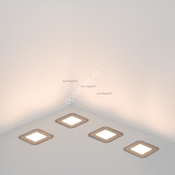 Набор KT-S-6x0.6W LED White 12V (квадрат) (Arlight, IP67 Металл, 1 год)