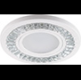 Светильник потолочный встраиваемый со светодиодной подсветкой 15LED*2835 SMD 4000K, MR16 50W G5.3, прозрачный, белый, CD958
