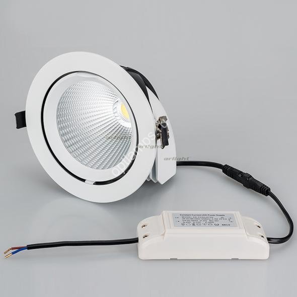 Светильник LTD-150WH-EXPLORER-30W Warm White 38deg (Arlight, IP20 Металл, 3 года)