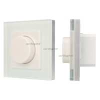 Панель SMART-P89-DIM-IN White (230V, 1.5A, TRIAC, Rotary, 2.4G) (ARL, Пластик)