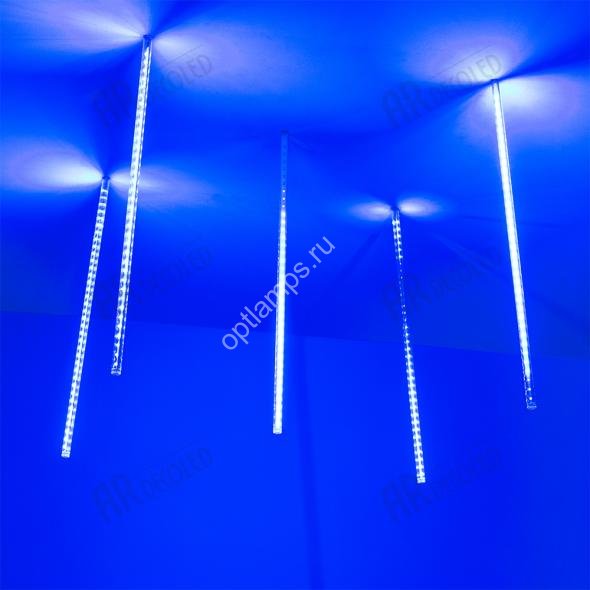 Светодиодная гирлянда ARD-ICEFALL-CLASSIC-D12-500-5PCS-CLEAR-72LED-LIVE BLUE (230V, 6W) (Ardecoled, IP65)